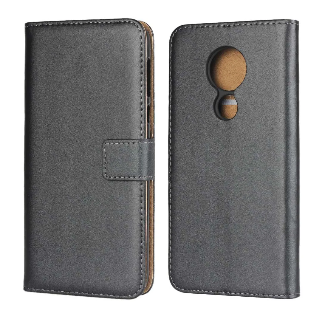 

For Motorola G7 Genuine Leather Wallet Flip Protector Book Case Cover For Moto G7 Play / G7 Power / Z3 Play / E5 Play