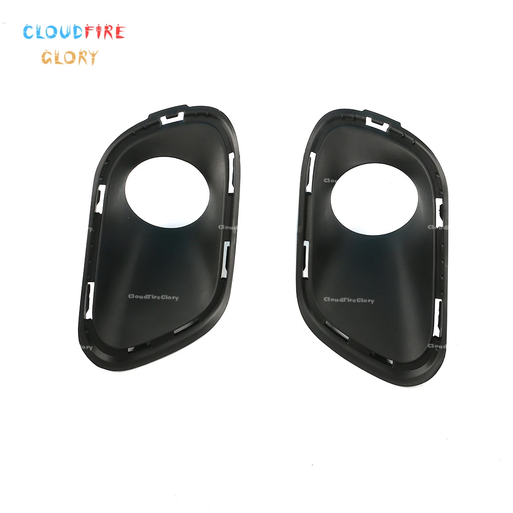 

CloudFireGlory 68203225AA 68203224AA Pair Left+Right Front Bumper Fog Light Lamp Bezel Hole Cover For Jeep Cherokee 2014-2017