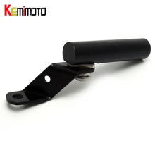 KEMiMOTO 7/" 22 мм зажим бар 8 мм 10 мм отверстие для BMW MT07 MT09 Z800 R1 для Piaggio ручка скутера ручки зажим баров держатель телефона