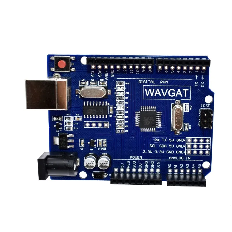 WAVGAT высокое качество UNO R3 MEGA328P CH340G для Arduino совместимый без USB кабеля Мега 2560