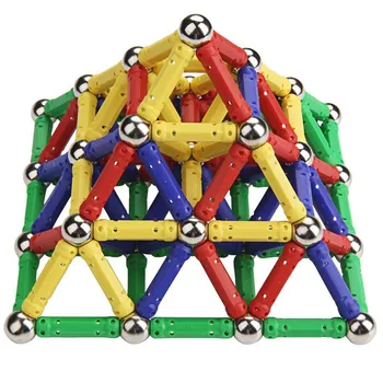 

Magnetic Building Blocks Construction Toys Magnet Toy Bars & Metal Balls For Kids DIY Designer Educational Children Toys