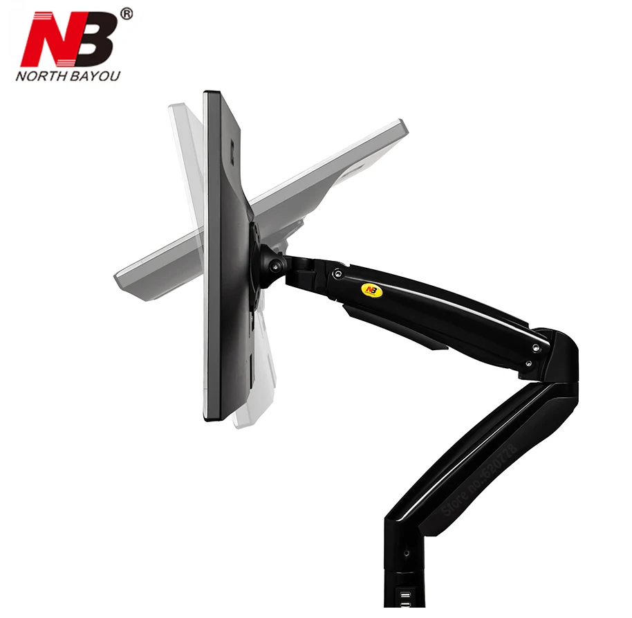 NB F100A газовый пружинный держатель 22 35 дюймов для экрана и монитора вращающийся на