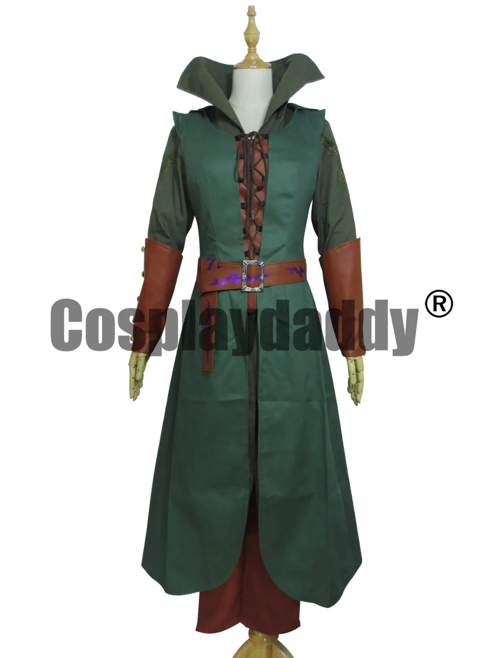 

The Hobbit 2/3 Elf Tauriel Pleather Outfit Hoodies Pants Cosplay Costumes