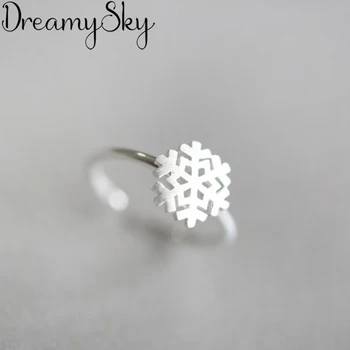 

Personality Exaggeration 925 Sterling Silver Snow Rings For Women Bijoux Adjustable Open Ring S925 joyas de plata Anillos