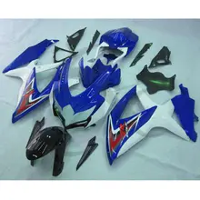 Blue White INJECTION Fairing Kit For SUZUKI GSXR600 750 GSXR 600 750 08-10 09 6A