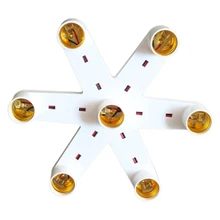 7 In1 держатель лампы E27 Люстра потолочная лампа мульти-Специальное крепление на голову на шурупе-основа практичный Фото Видео студийная Лампа адаптер лампы для освещения