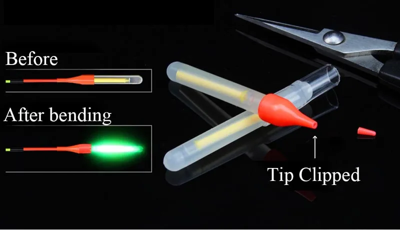 37*4,5 мм легкий поплавок для рыбалки, Флуоресцентный светильник, ночной поплавок, светильник, темное свечение, рыболовные снасти, 30 м, визуальный дистан