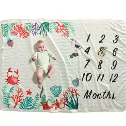 Multi Применение Детские вехой Одеяло Подставки для фотографий Одеяло s новорожденных съемки фон ткани с гирляндой фланель пеленать