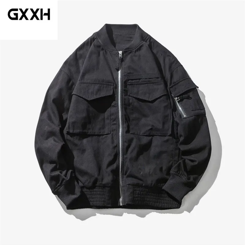 Vaca Nuevos L Casuales Hombres La blue Aviador Los xxl Béisbol Retro Ropa Jóvenes Japonés De M Tamaño 2019 Chaqueta Black Marea dftSqtT