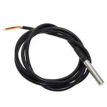 1PCS DS1820 Stainless steel package Waterproof DS18b20 temperature probe temperature sensor 18B20 For Arduino