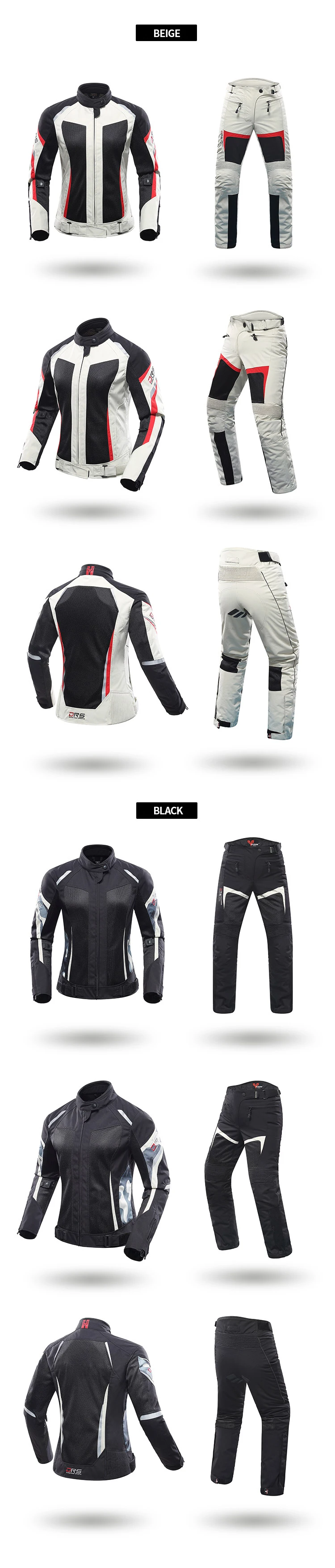 DUHAN, женские мотоциклетные куртки, женские брюки, одежда, мотоциклетная куртка, брюки с CE защитным снаряжением, гоночные куртки