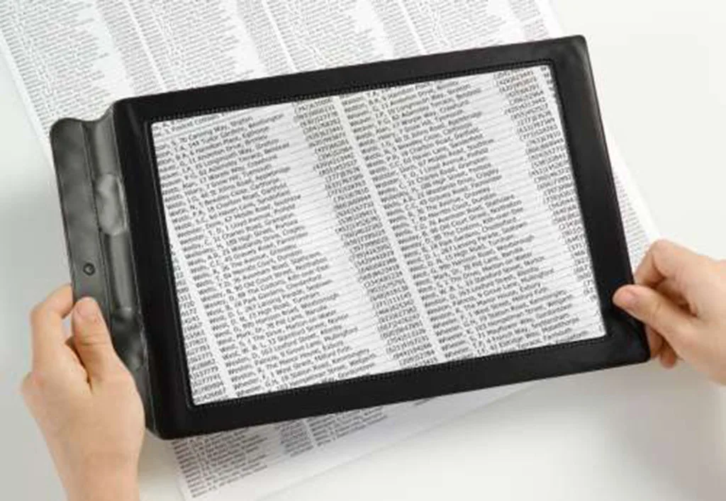 A4 линзы Большой листовая лупа увеличительное Стекло для чтения книг объектив