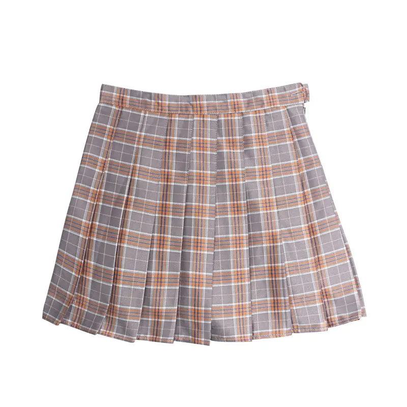 Новые модные клетчатые милые плиссированные юбки женские повседневные трапециевидные юбки мини Harajuku кавайная юбка для девушки женщины
