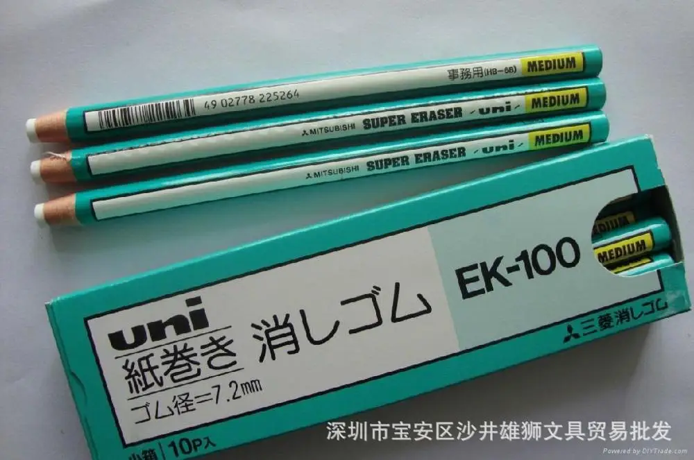 1pcs Japanese Original Roll Eraser Cute Designer Students Pen Shape