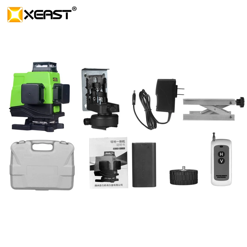 

XEAST XE-16LG 16 lines green line 4D Self-Leveling 360 Horizontal And Vertical Super Powerful Laser level green Beam laser level