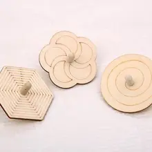 WYNLZQ 10 шт./лот Непоседа блесны ручной деревянный гироскопа Классические игрушки Гироскоп обучения учебный древесины Spinner подарки для детей детский сад