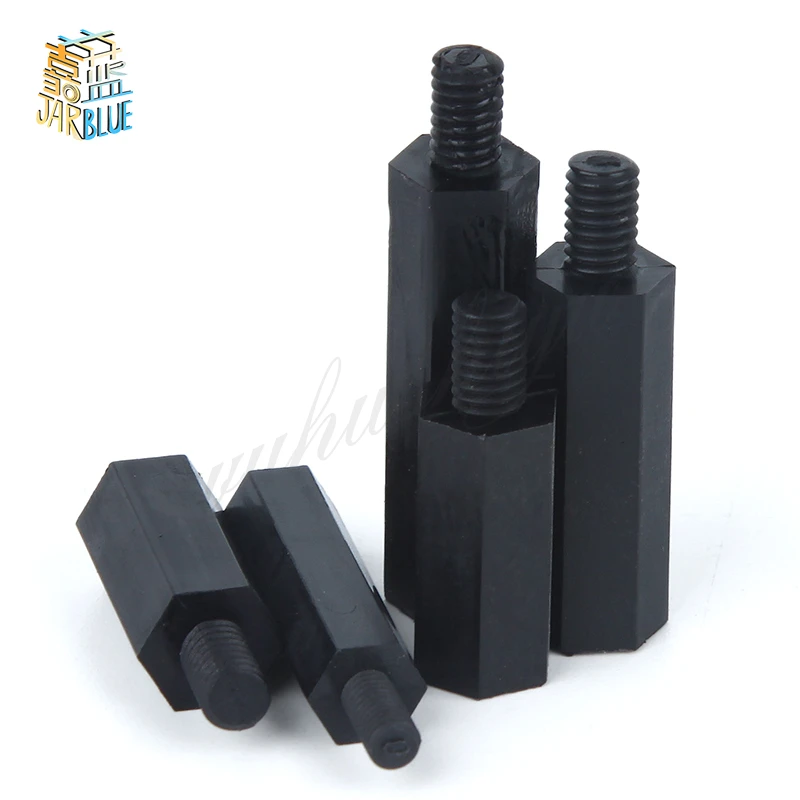 50 шт. M2 * L + 5 мм M2.5/M3/M4 6 резьба пластиковый винт для материнской платы