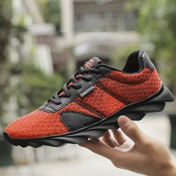 

Fashion Man's Casual Shoes Hard-Wearing Massage Lace-up Adult Shoes Size 38-46