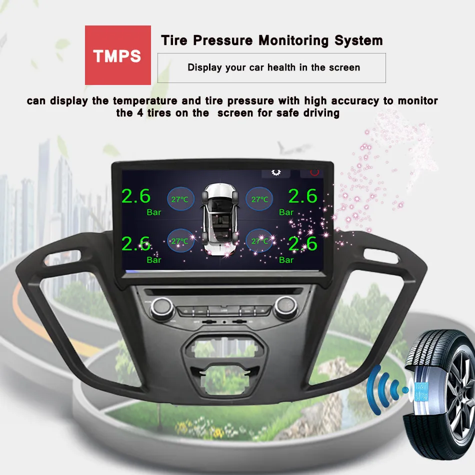  For Ford Transit Custom 2013 2014 2015-17 Car Radio CD DVD Video Player GPS Navigation Sat Nav Audi
