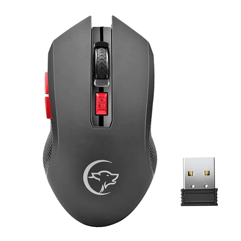 Мышь компьютерная беспроводная 2 4 ГГц 2400DPI 6 кнопок с USB-приемником | Компьютеры и