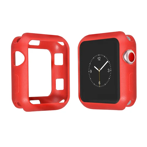 Мягкий силиконовый чехол для Apple Watch Case 4 40 мм 44 мм iWatch Series 4 рамка Полная защита корпуса Аксессуары для часов