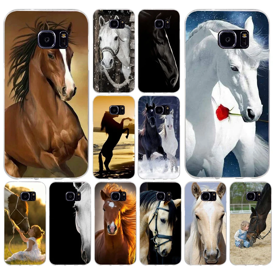 

150H The Finest Horses Soft TPU Silicone Cover Case for samsung Galaxy s6 s6 s7 edge s8 s9 plus case