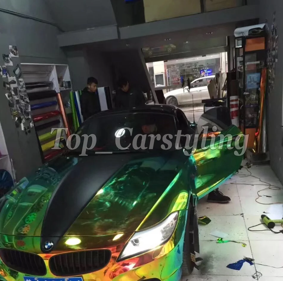 rainbow chrome vinyl car wrapping film hexis 3m vivide (1)