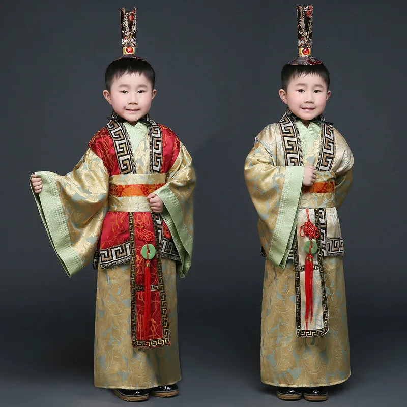Children The Qin Han Dynasty Prime Minister Minister Robes Boy Child