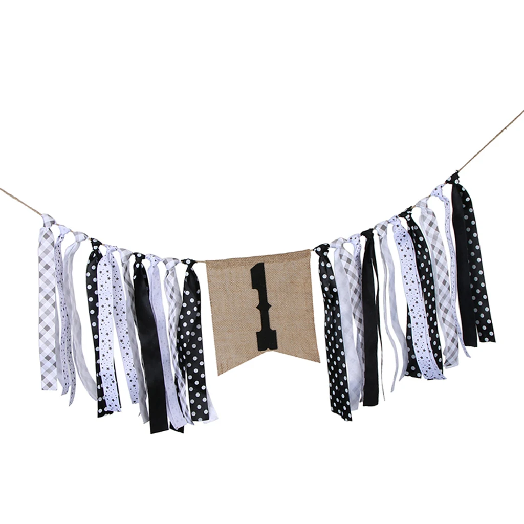 Baby 1st Birthday High Chair Tassel Banner Baby Shower Garland Baby Shower 