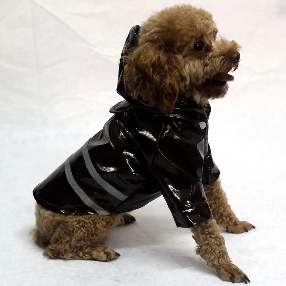 Всесезонный плащ для собак Водонепроницаемая Куртка Светоотражающий наряд одежда с капюшоном для толстовки для собак для кошек маленькие собаки