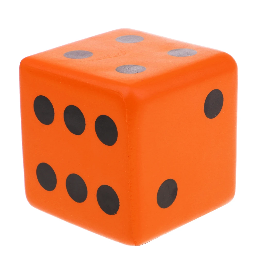 Sponge Dice Foam Dot Playing Dices for Math Teaching Vent Toy Education Toy 8CM Multicolor Entertainment Dices