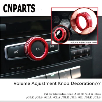 

CNPARTS For Mercedes Benz W203 W204 W205 W211 A B C E Class GLK GLA CL ML GL SLK GLS AMG Car Styling Volume Button Covers