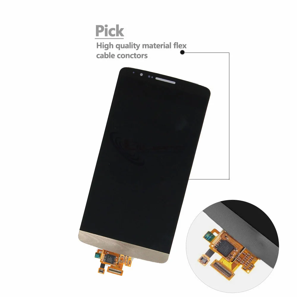 Оригинальный экран 5 дюйма для LG G3 D850 D855 ЖК дисплей кодирующий преобразователь