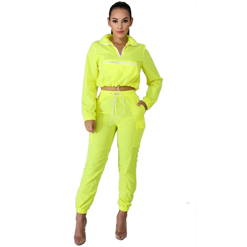 crop top jogging sets