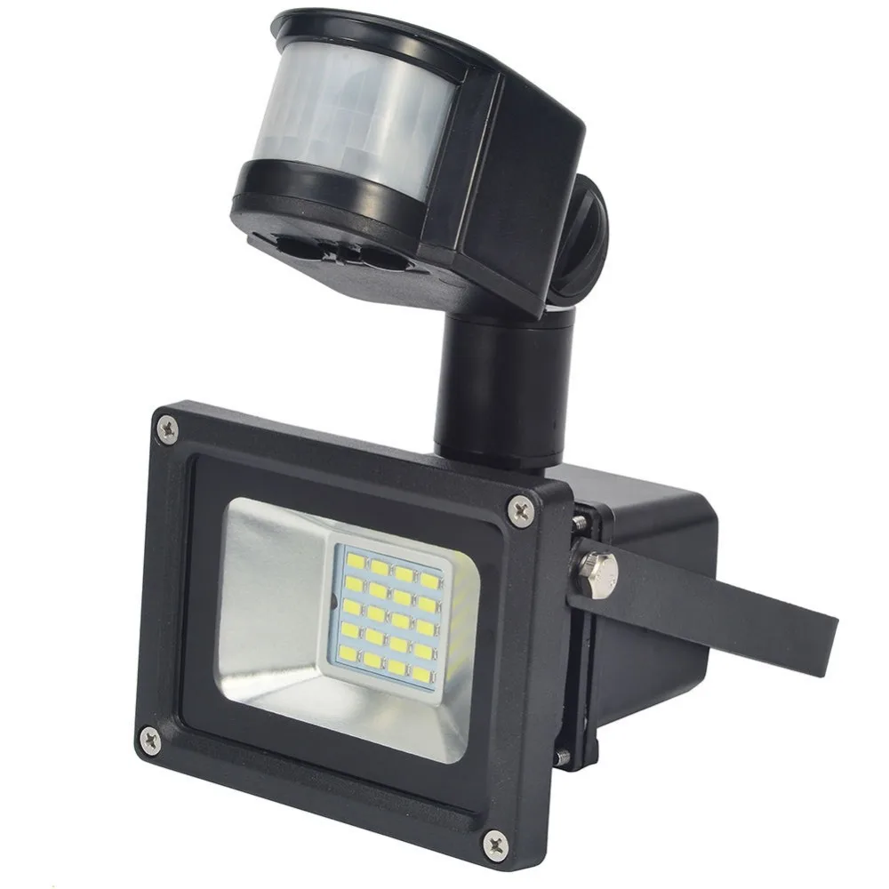 10w 12v solar powered led flood light pir motion sensor solar led light with motion sensor