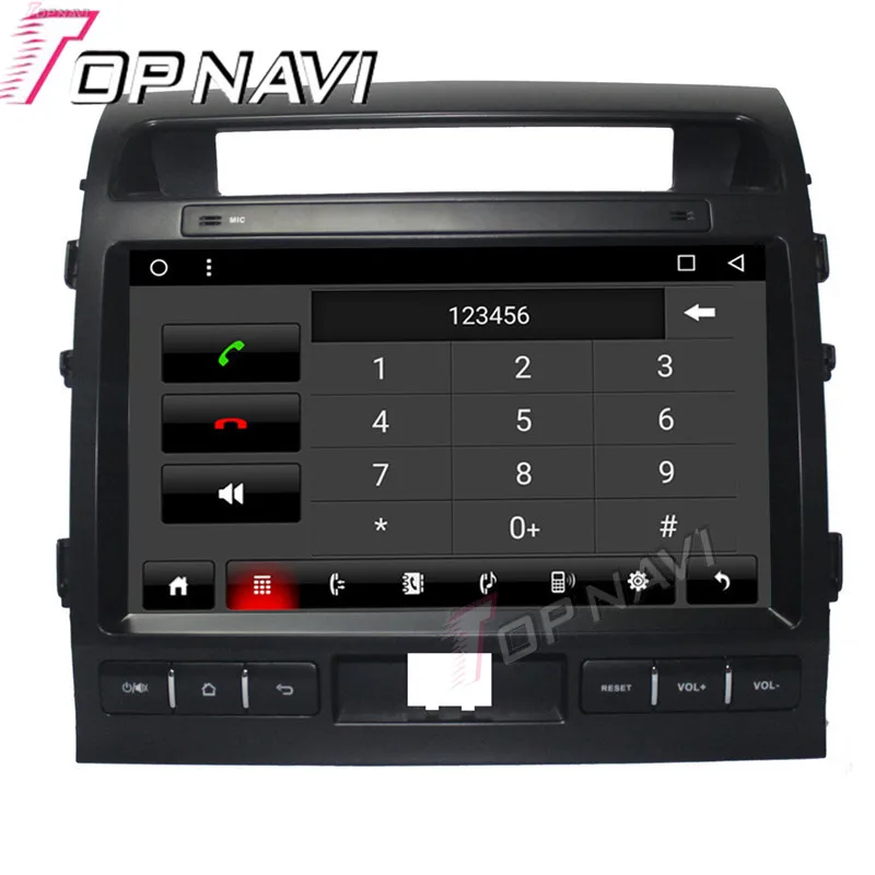 Навигация автомобиля для Toyota Land Cruiser 2007 2015 10.1 ''Android 6.0 topnavi Поддержка