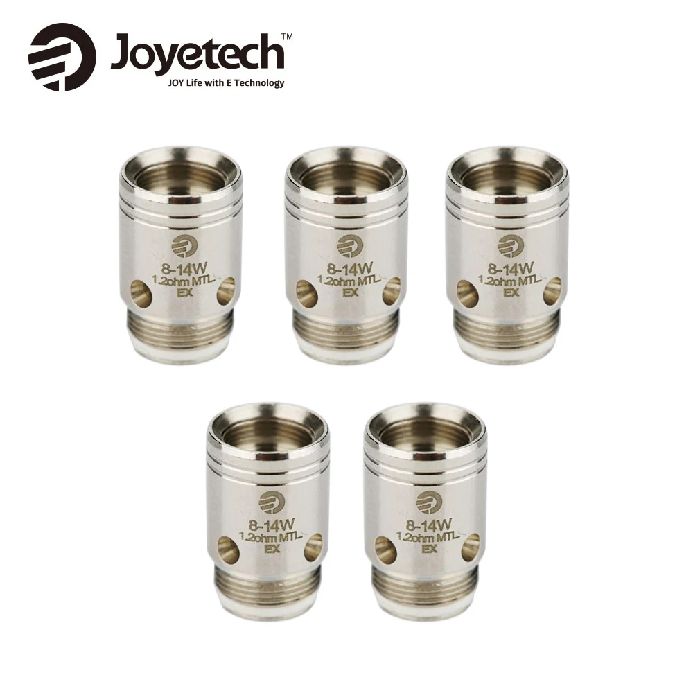 

5pcs Original Joyetech EX Coil Head for Exceed Atomizer Replacement Coil EX 1.2ohm MTL Head /0.5ohm DL Head Exceed Tank Core