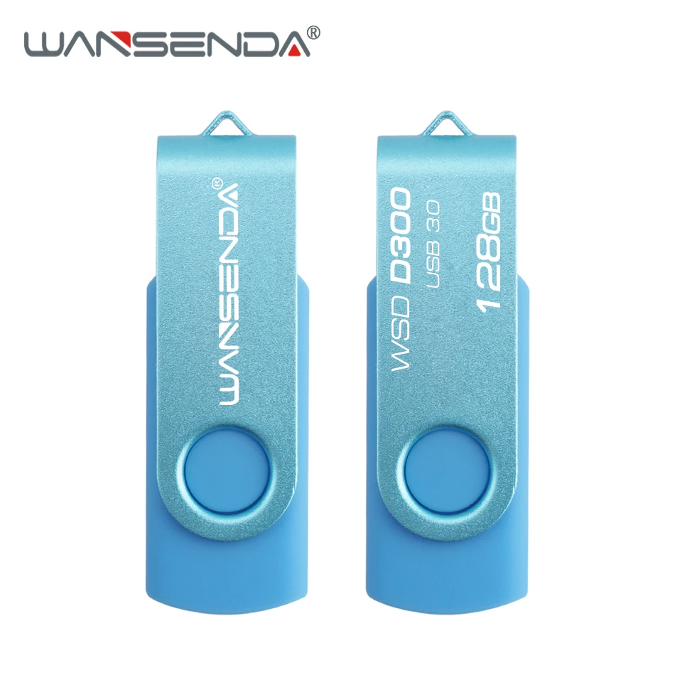 WANSENDA высокоскоростной флеш накопитель USB 3 0 128 ГБ 256 вращающийся карта памяти 64 32 16