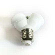 1 шт противопожарные E27 2 E27 держатель лампы конвертер преобразование гнезда патрон для лампочки Тип 2E27 Y Форма адаптер для светодиодной лампы