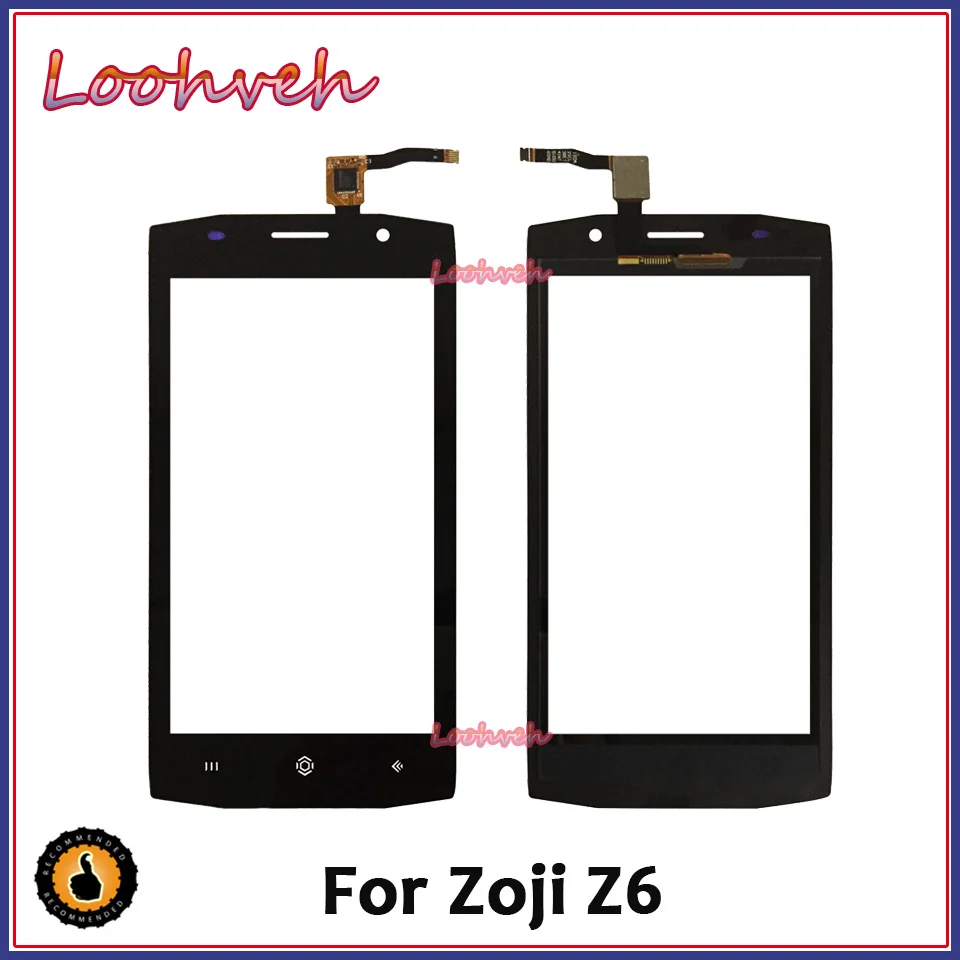 

10Pcs/lot High Quality 4.7" Front High Touchsreen For Homtom Zoji Z6 Z6 Touch Screen Glass Digitizer Panel Lens Sensor Capative
