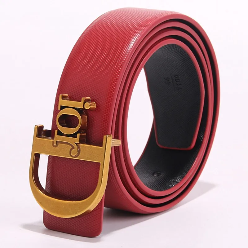 TOGIC Fashion Woman Genuine Leather Belt Cowskin Woman Belts For Dress
