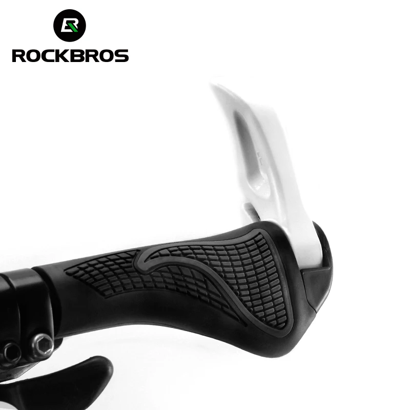 Велосипедные ручки ROCKBROS эргономичные противоскользящие алюминиевые резиновые