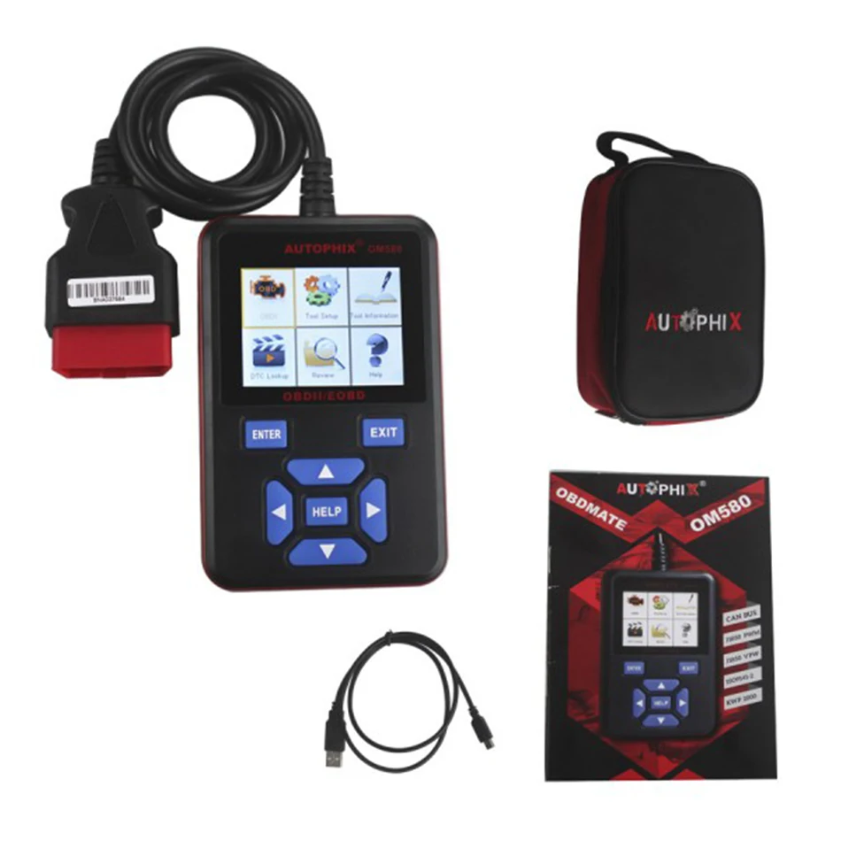 Автомобильный диагностический сканер AUTOPHIX OBDMATEOM580 OBD2 EOBD JOBD OBD 2 II OBDII горячая