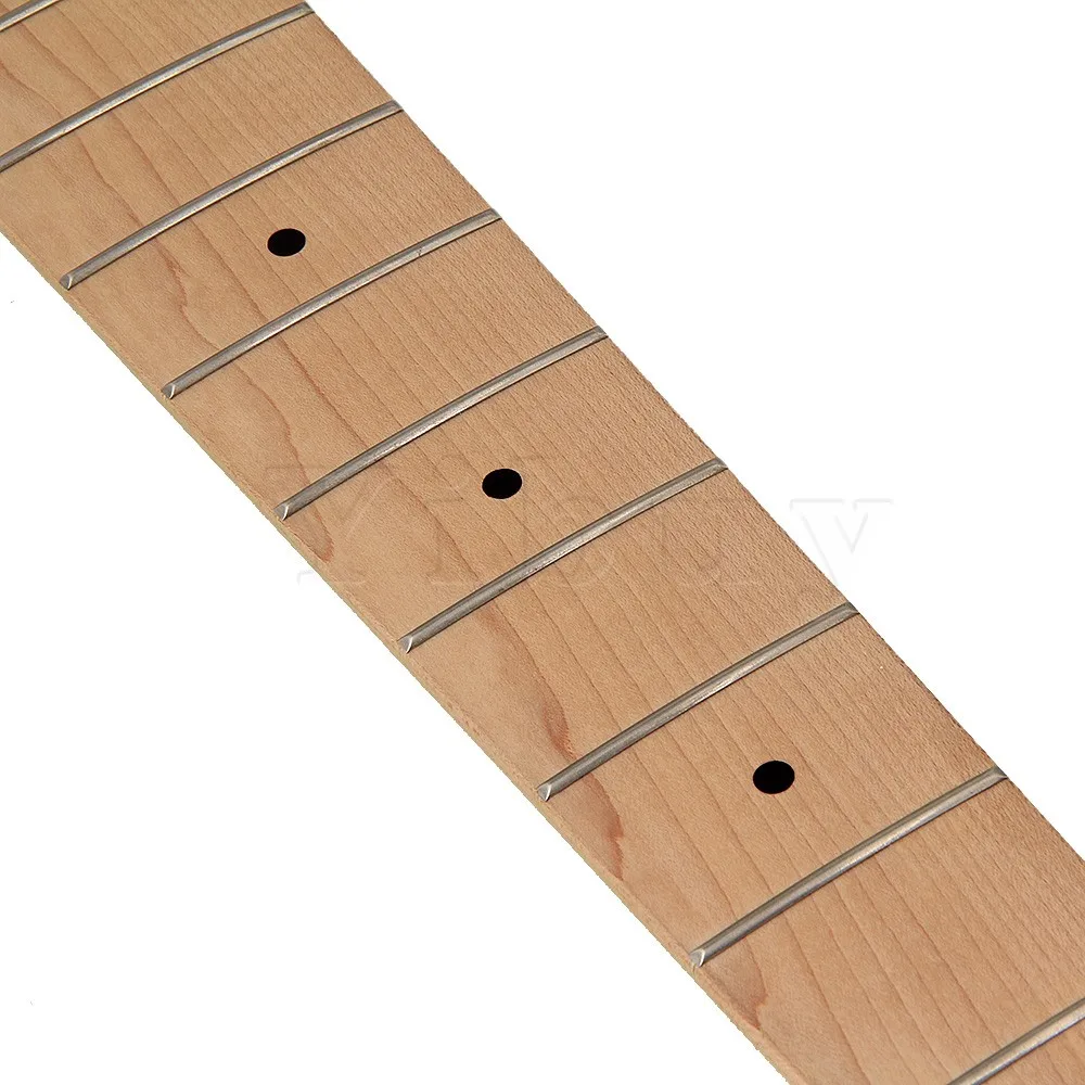 Yibuy Maple Wood 21 Fret Clear Satin 5 String Electric PB Bass Neck Parts Yibuy Maple Wood 21 Fret Clear Satin 5 String Electric PB Bass Neck Parts
