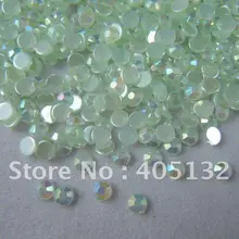 NRR08-L. Зеленый 20000 шт./пакет 2 мм светло-зеленый AB Смола Стразы для ногтей Стразы с гранями горный хрусталь Дизайн ногтей