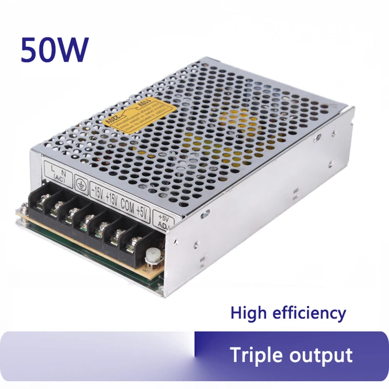 

Triple output 5V 12V -5V 60W switching power supply 110/220V high quality AC to DC T-60A T-60B
