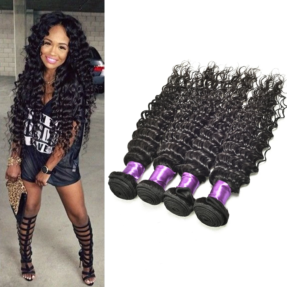 Prom Rosa Brazilian Virgin Hair Deep Wave Brazilian Curly Hair