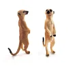 Figura pequeña de simulación de Meerkat, modelo de animal, bonsái, decoración del hogar, figura en miniatura para decoración de jardín, accesorios, estatua moderna de juguete ► Foto 3/6