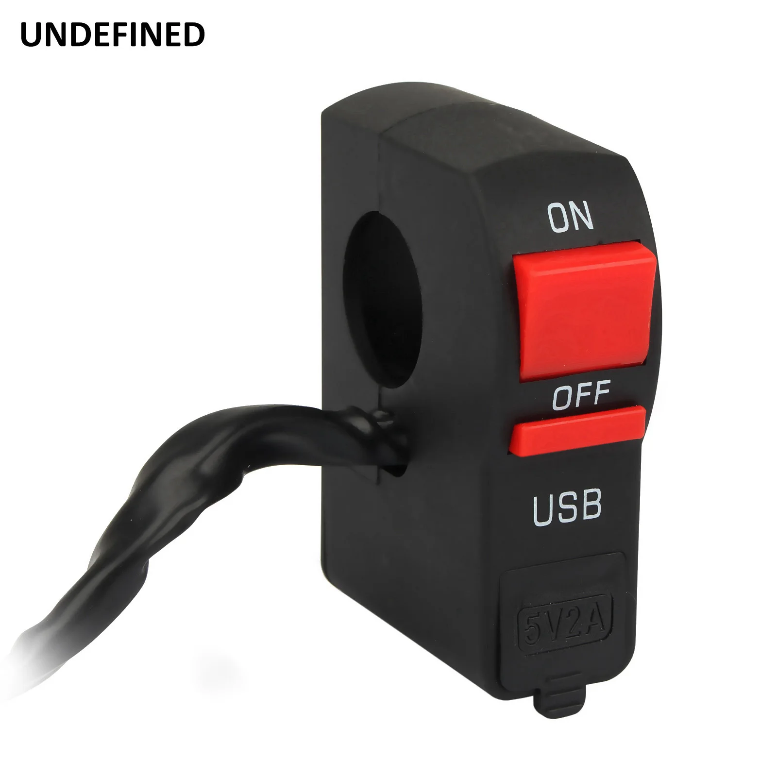 1* многофункциональный электрический автомобиль, мотоцикл USB Автомобильное зарядное устройство рычаг управления мотоциклом поплавок чоппер - Цвет: Черный