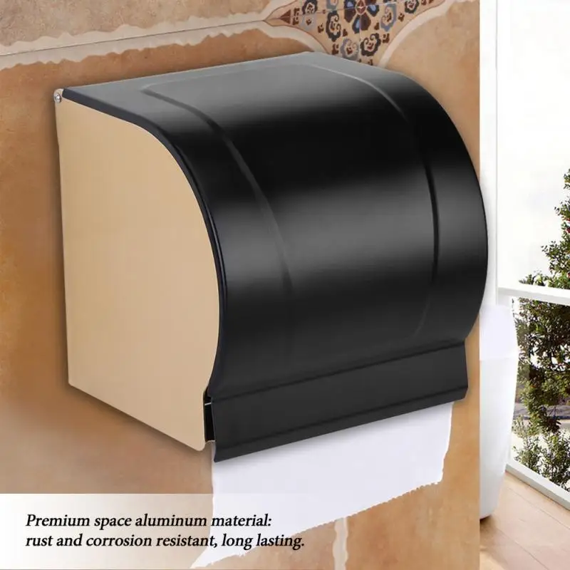 Настенные Коробки для салфеток Toliet Космический алюминиевый рулон туалетной